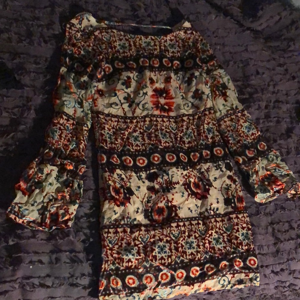 flower colored dress